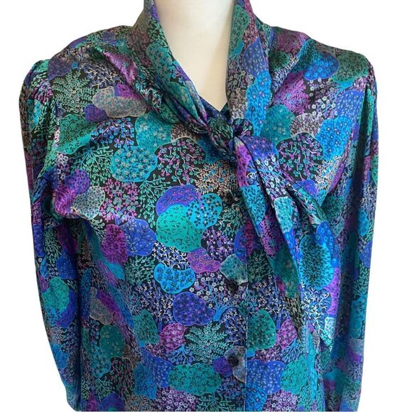 Eva Laurel New York Long Sleeve Blouse Size 8 - Picture 5 of 7